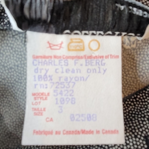 VM Collection Charles F. Berg Vintage Short Sleeve Maxi Dress - Size 3 - Picture 7 of 9